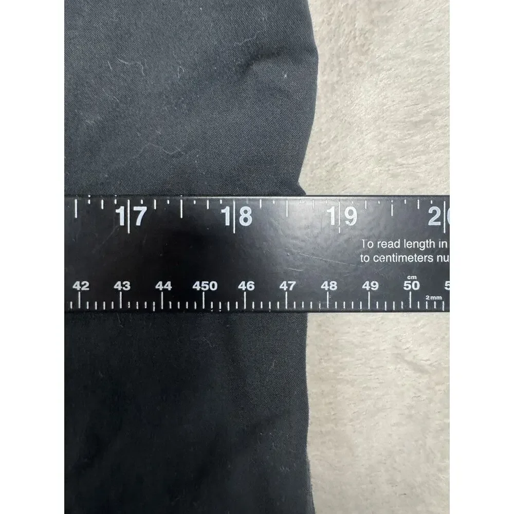 Banana Republic Non-Iron Shirt Men’s M Black Slim Fit Long Sleeve Dress